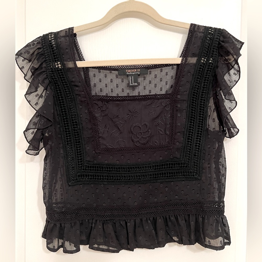 cute black top!